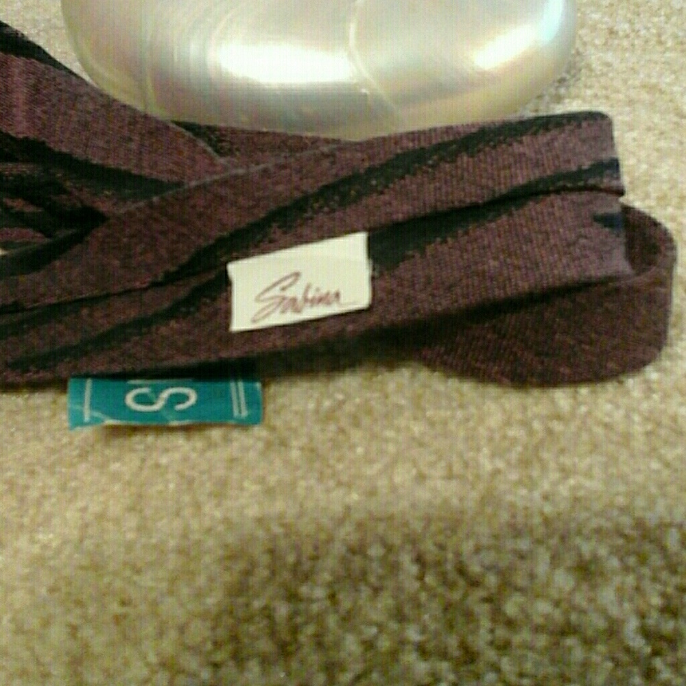 🔵 4/$25 Young Skinny Tie in Black and Purple NWT